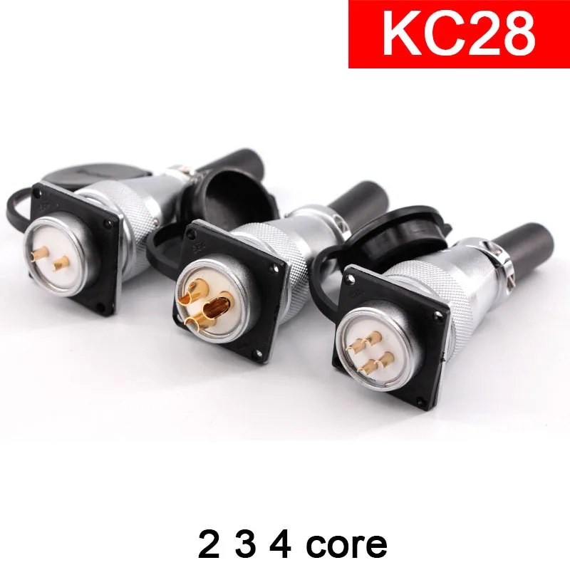 KC28 2-Pin 3-Pin 4-Pin الأبيض السيراميك الطيران التوصيل المقبس انفصال 28 مللي متر 2core 3 الأساسية 4core 2P 3P 4P الأبيض مع غطاء مقاوم للماء #1