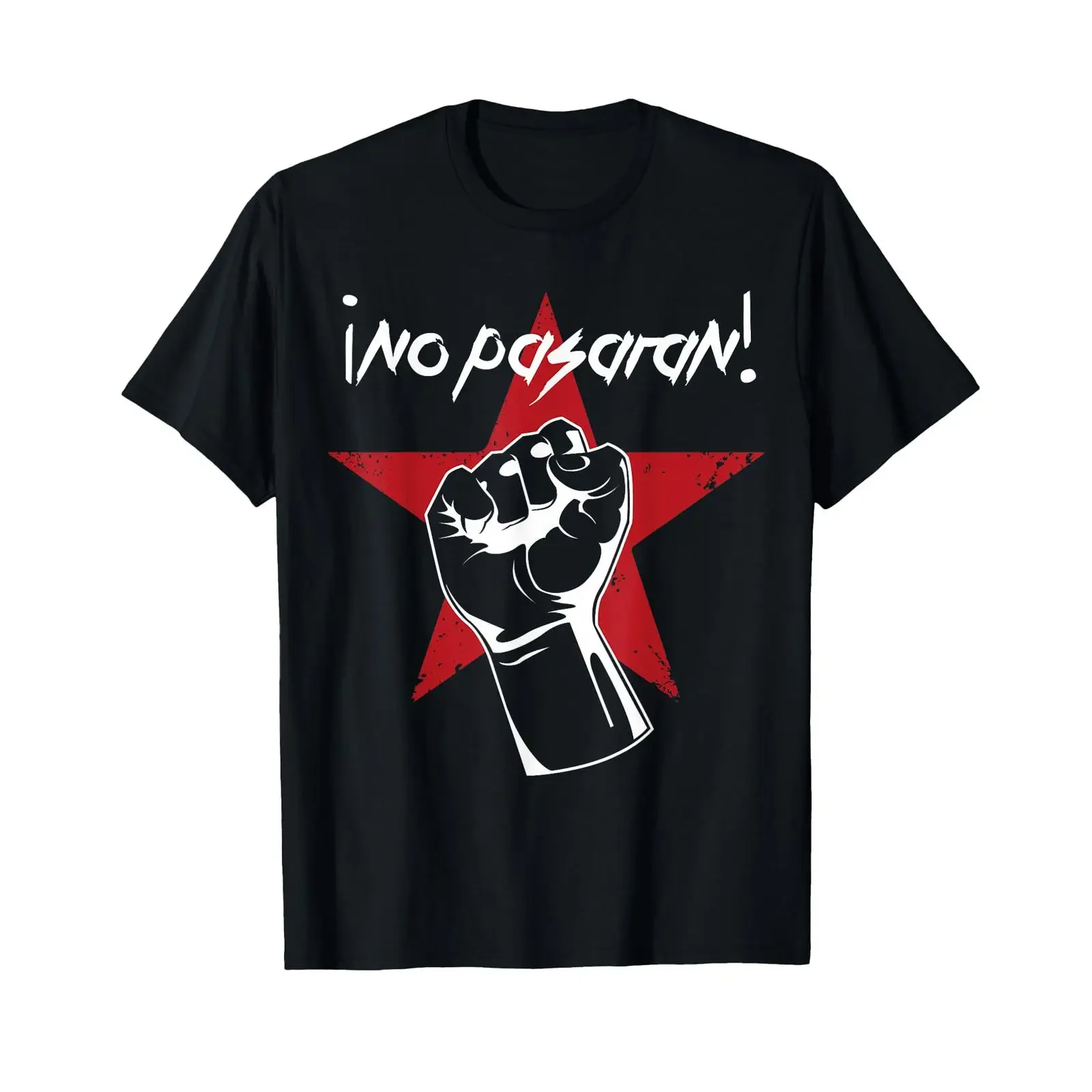 No Pasaran Sie werden nicht durchkommen T-Shirt Vintage Washed Unisex Leicht atmungsaktive Designerkleidung Stilvolle Mode Weich