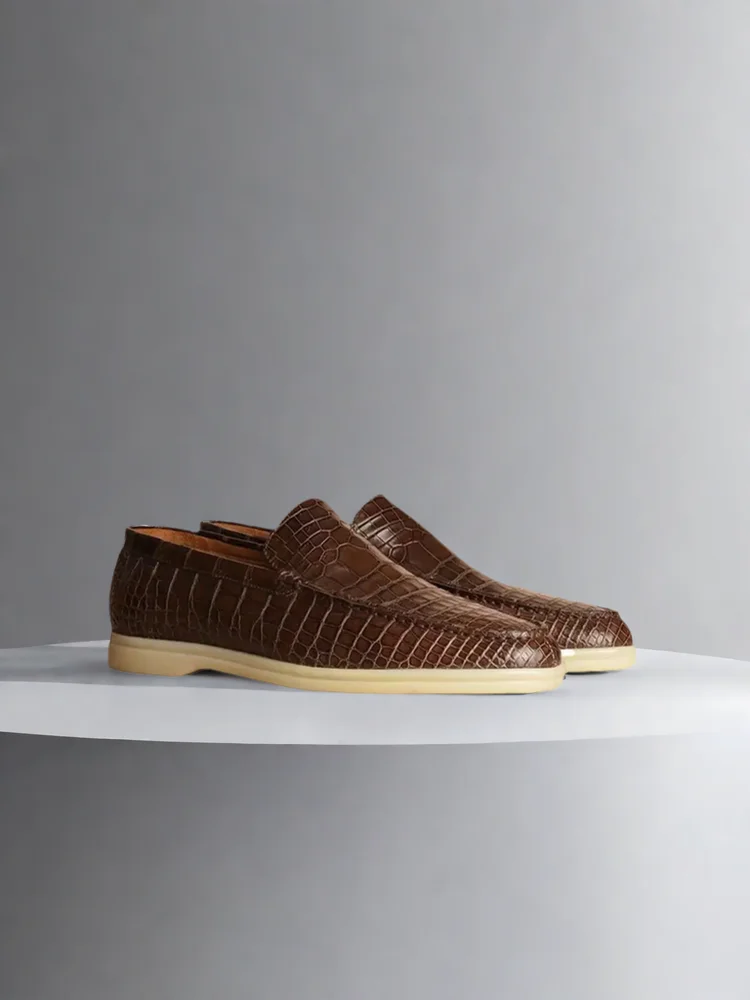 2026 nieuwe casual schoenen van krokodillenleer voor heren - afbeelding 2