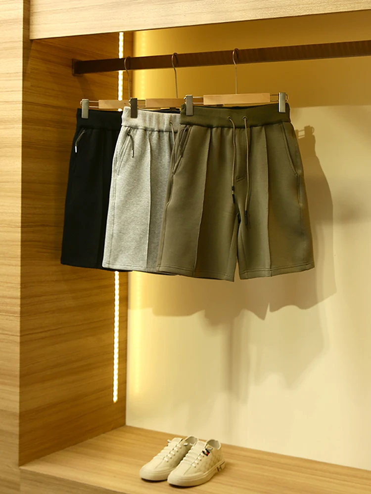 

High-End Airy Cotton Straight Leg Men's orts Casual Summer Faion Urban Sle mid Waist Length Youth Daily Wear orts