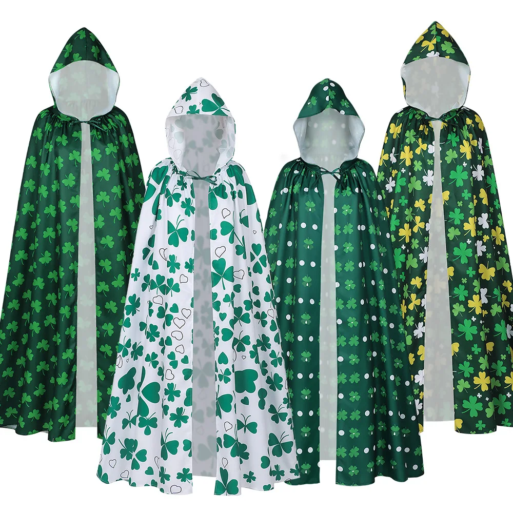 

Ирландский карнавальный костюм на День Святого Патрика, плащ для Хэллоуина