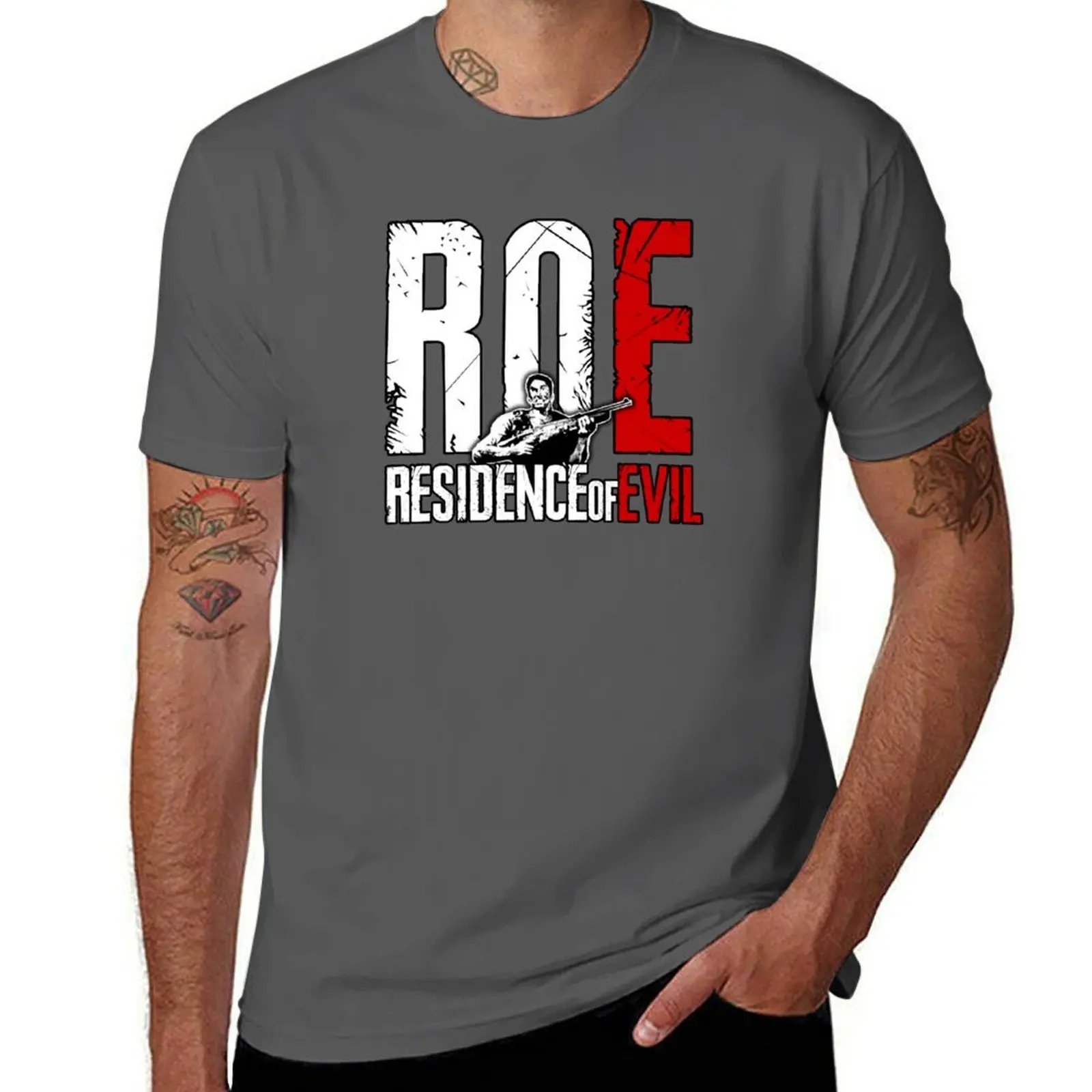 

RESIDENCE of EVIL logo T-Shirt anime t shirts oversize man t shirts graphic T-Shirt