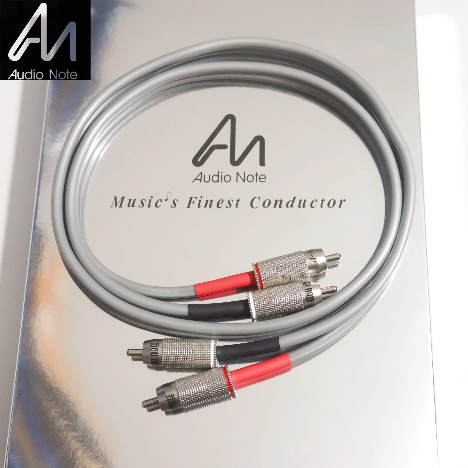 

HIFI Audio Note flagship AN-Vx RCA Audio Cables 4N Sterling silver 99.99% 2RCA to 2RCA CD Amp connecting wires with original box