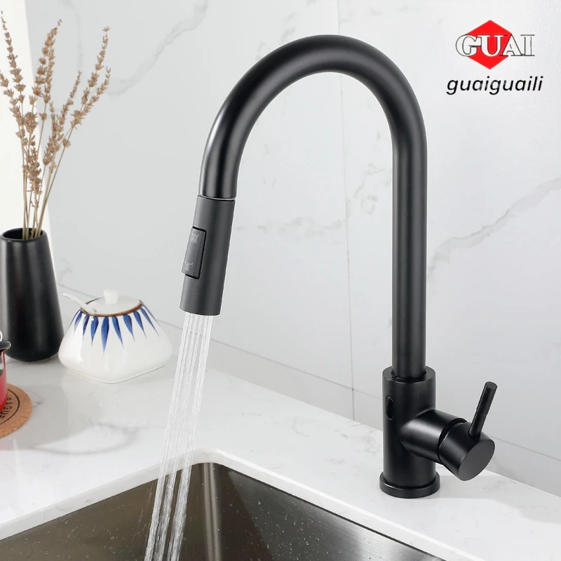 Kitchen Basin Faucet，silver color Surface Faucet，bathroom Sink Taps，G3/8Pull Out Kitchen Tap ，Single Hole G1/2 mixer Faucet kro