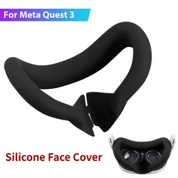 Couverture qualifiée ale en silicone pour casque VR Meta Quest 3, housse de protection de remplacement, masque pour les yeux anti-transpiration, accessoires