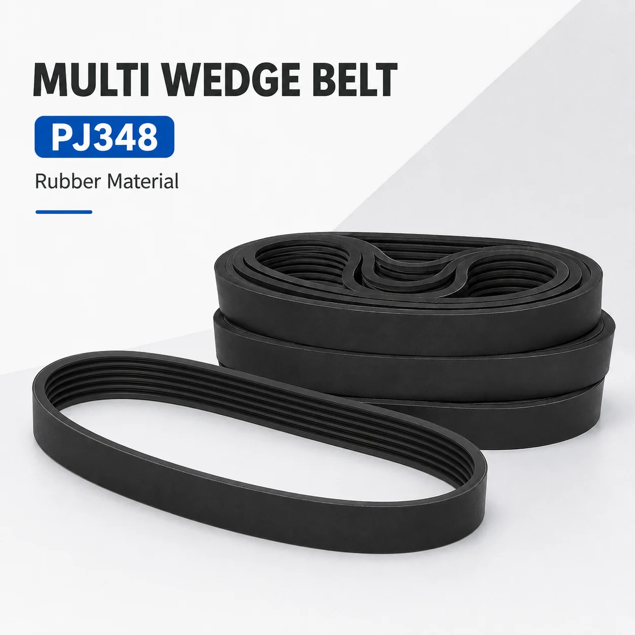 13 Inch 6PJ348 Woodworking Planer Belt 6PJ348 Multi-Wedge Belt Multi-Groove Belt