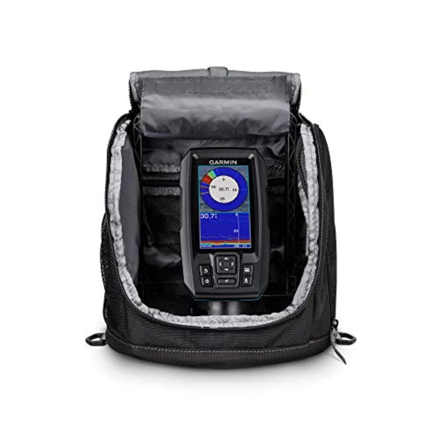 

Портативный эхолот Striker Plus 4 с двухдиапазонным датчиком IF для зимней рыбалки, черный, с передовой технологией сонара, компактный дизайн