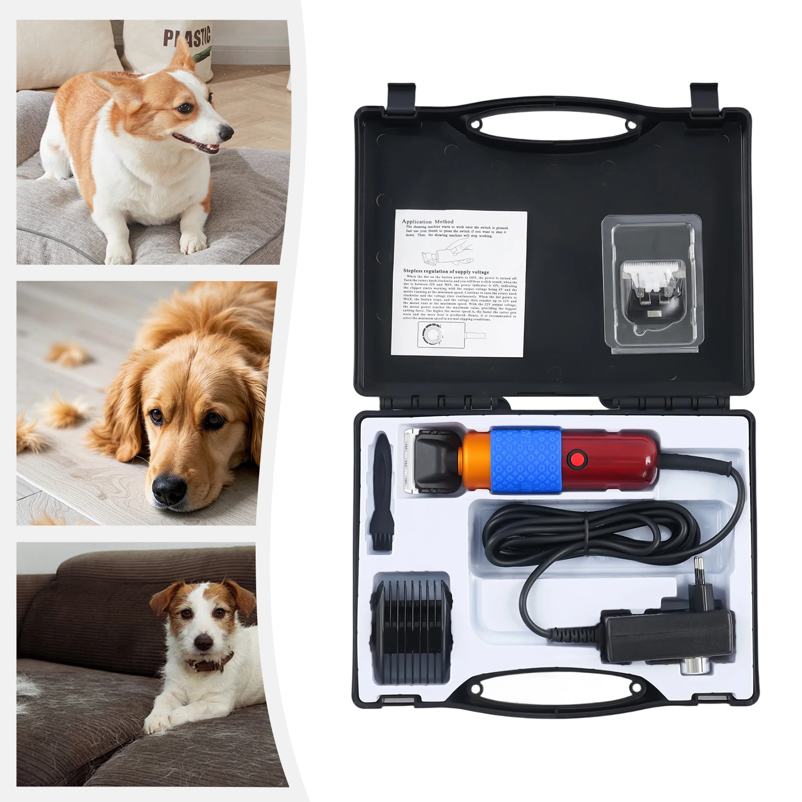 36W Electric Sheep Goat Shears Animal Grooming Shearing Clipper Farm Supply Sheep Goat Shears Pets Dogs Rabbit Shearing Shaver