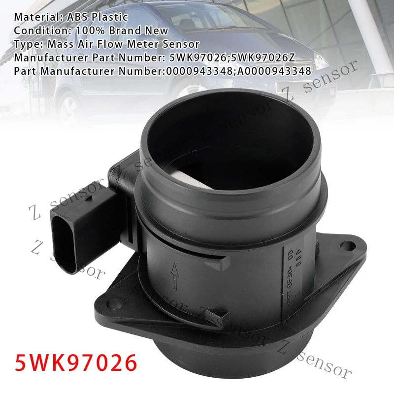 

AAA+ 5WK97026 Mass Flow Meter Sensor D&F # 039;Aria For Mercedes-Benz A B W245 W169
