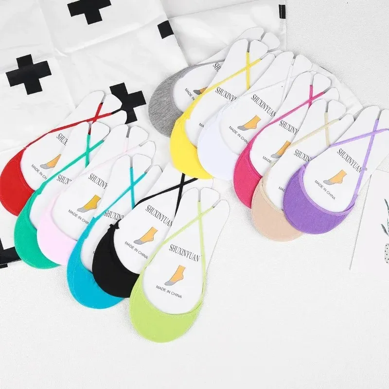 Women Summer Sling Invisible Socks Soft Thin Half Palm Without Heel Candy Color Ladies No-Show Non-Slip Lace Socks