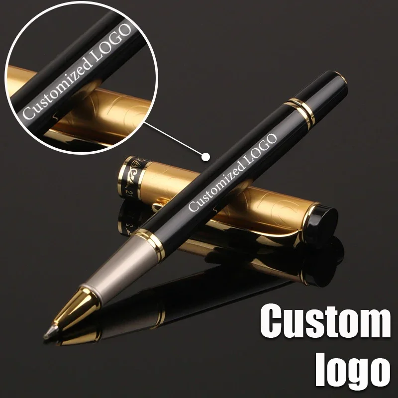 

High End Luxury Metal Ballpoint Pen Custom Logo Business Office Writing Signature Pen Advertising Gift Pen Wholesale