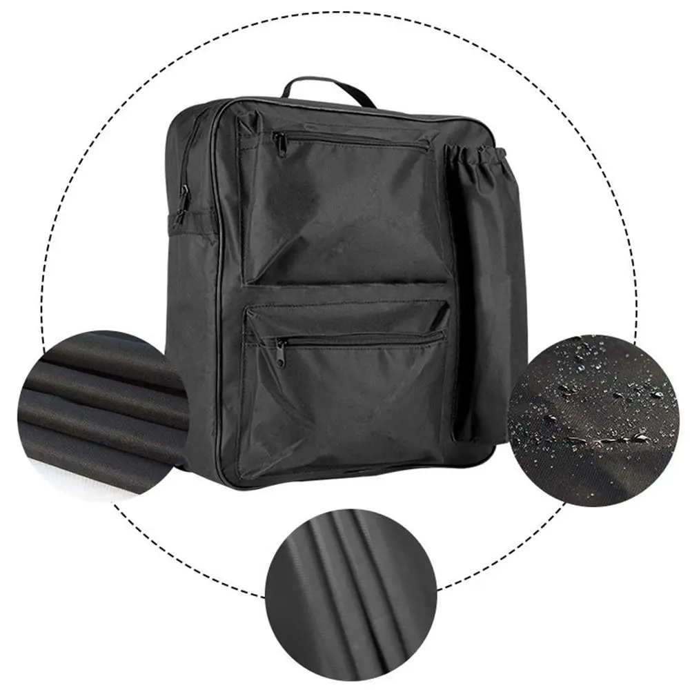 

Multi-pocket Wheelchair Rear Storage Bag Portable Waterproof Wheel Chair Hanging Bag Wear-resistant with Buckle