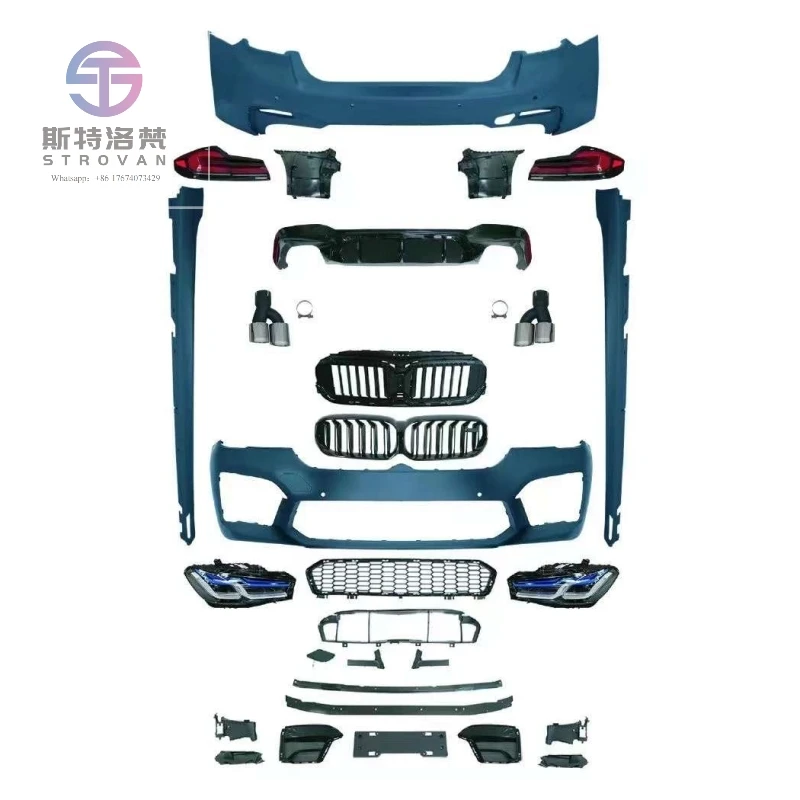 

Auto Body Kit BM-W for 5 Series G30 G38 2018 2019 2020 M5 Style Front Rear Bumper Side Skirt Headlight Assembly New Condition