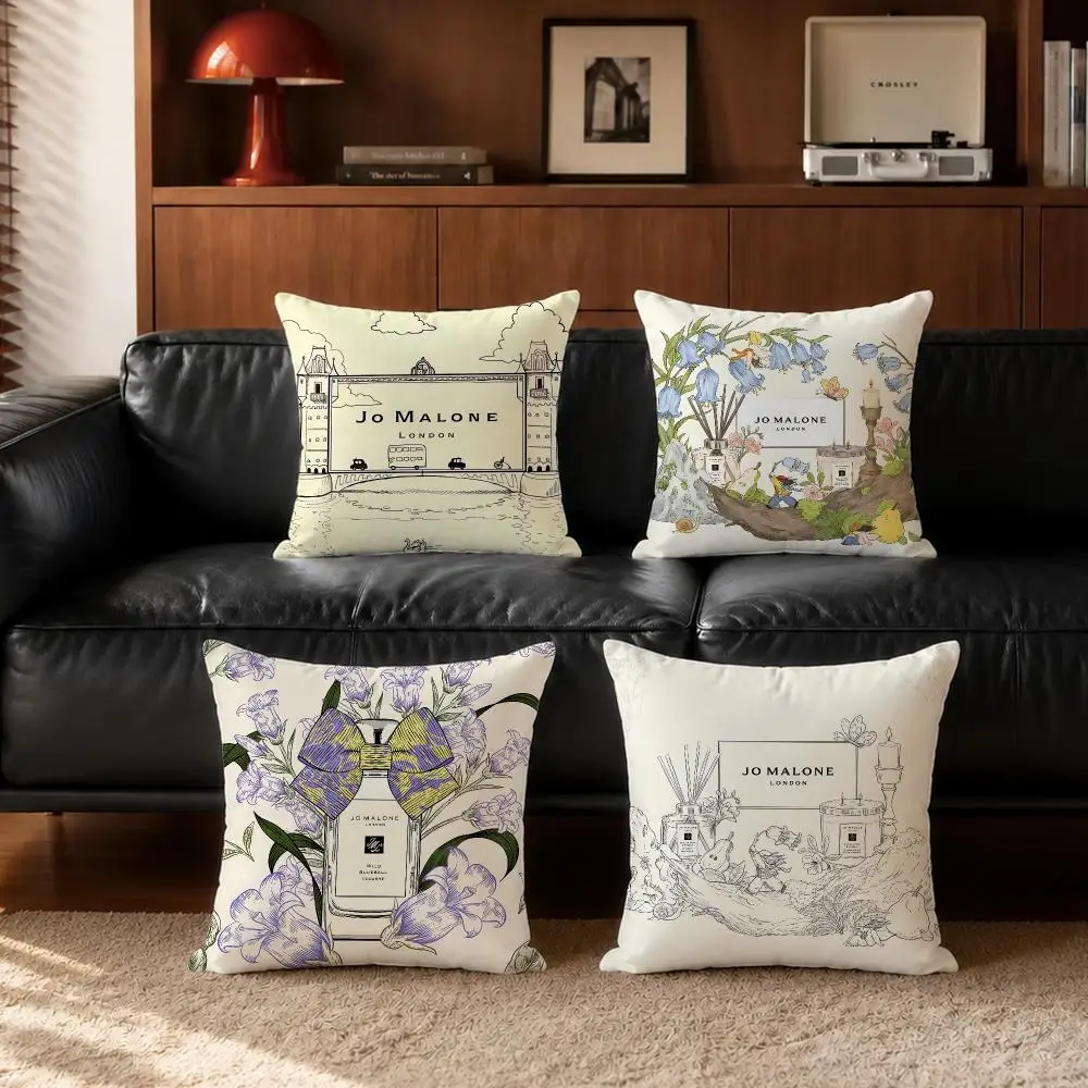 fashion Jo Malone Cushion Cover Cushion Cover Set  50x50 45x45 40x40 Pillowcase Decorative Sofa Home Decor