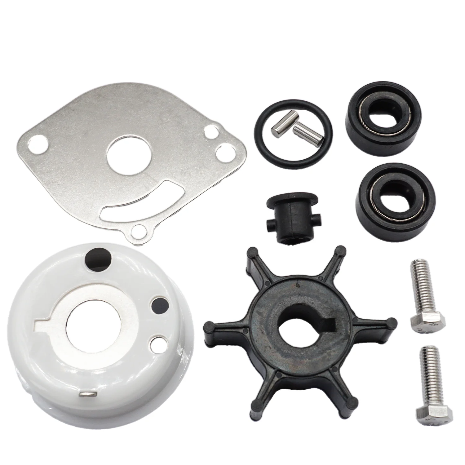 

Water Pump Impeller Repair Service Kit for Yamaha Marine 2B 2MSH 2CMH 2HP 2 Stroke 1984 Outboard Engines 6GD-W0078-00 18-3462