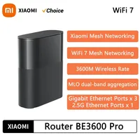 New Xiaomi Router BE3600 Pro WiFi 7 Dual-Band Qualcomm quad-core Gaming Acceleration 3570Mbps Dual WAN LAN Mesh Network Repeater