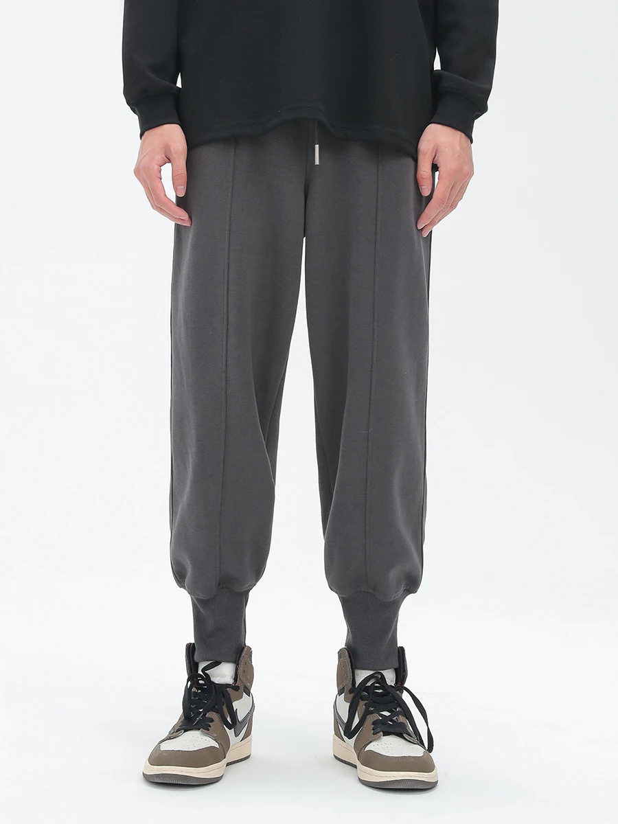 

XXTOO 350g High-eld Sakura Cotton Fitn Training Knitted Sports Loose Casual Trousers Men's Faion Urban Sle