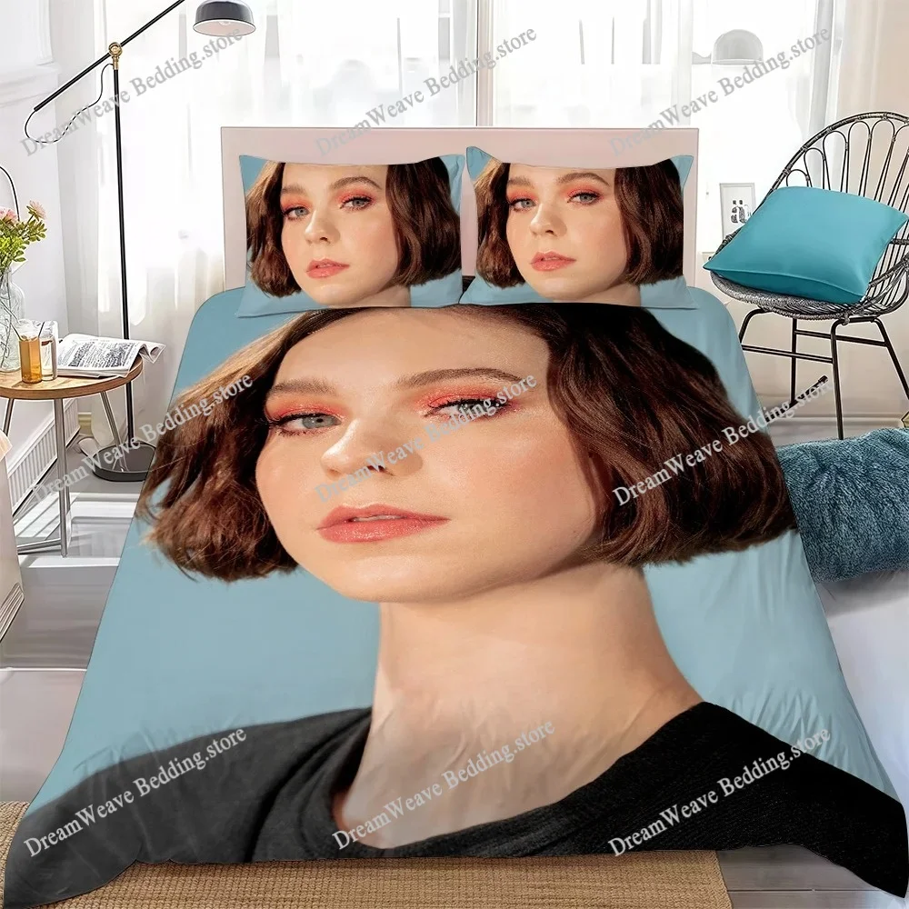 Emma M-Myers American actress Duvet Cover Set Home Style Bedding Soft Laundry Cotton Bed Student Dormitory Gift