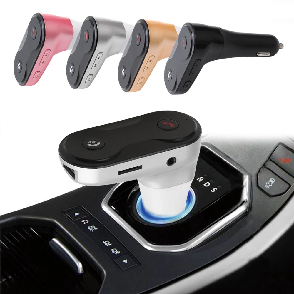 

Wireless FM Transmitter Modulator Bluetooth Car Kit Charger AUX Handsfree Music Mini TF U Disk MP3 Player Car Styling Adapter