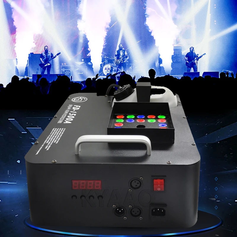 Fast Shipping 1500W LED Air Column Machine DJ Wedding Event Wireless Smoke Generator Device Nightclub Bar Disco Fog Machine