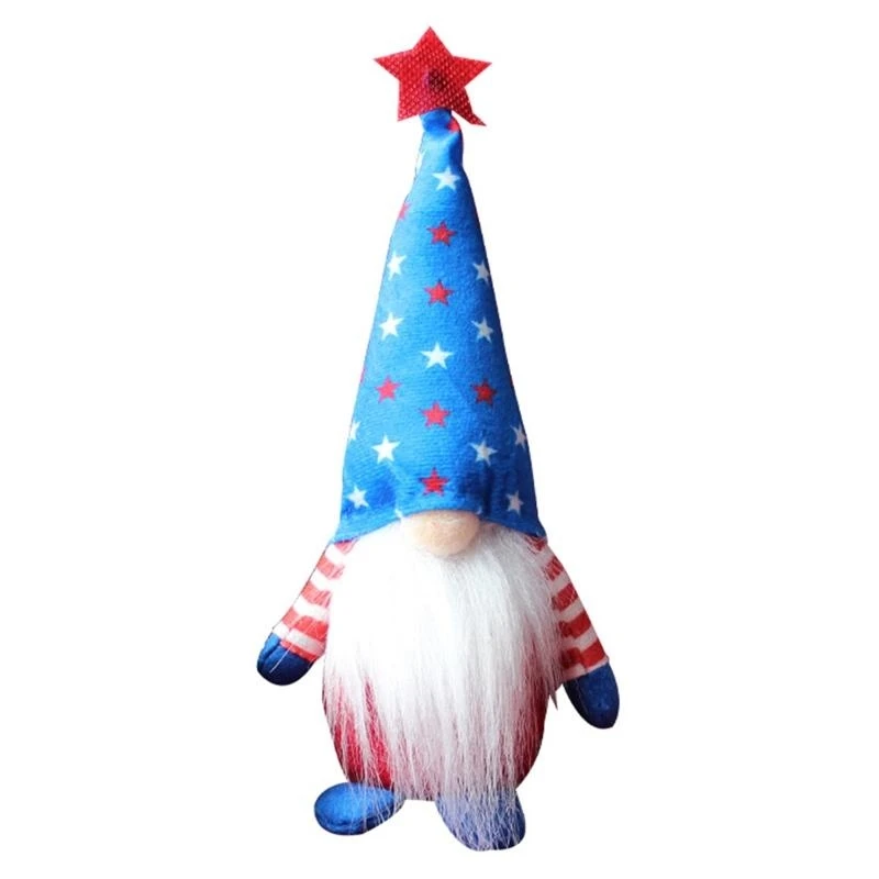 090B Scandinavian Faceless for Doll Collectable Figurine Stuffed Gnome for Doll Offic