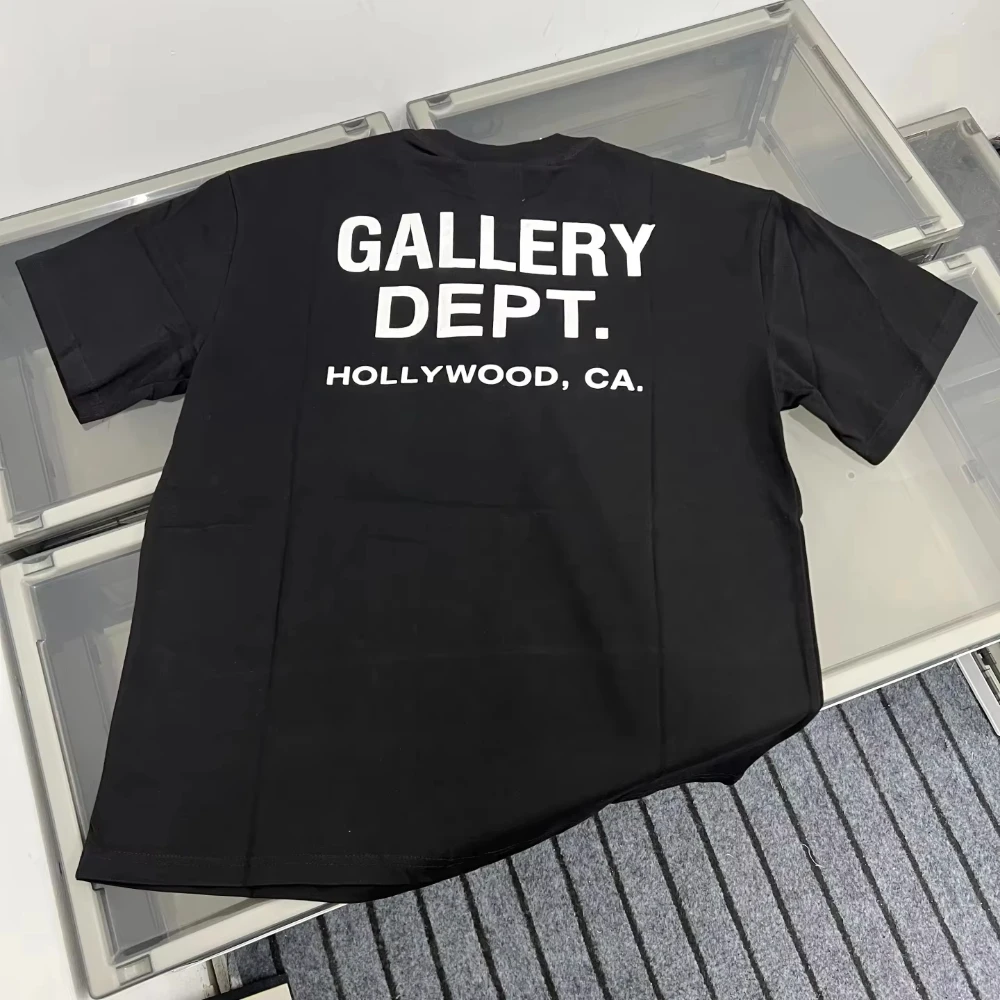 2026 Vintage High Street T-shirt Gallery Printed Shirt Fashion Letter Printed T-shirt Casual O-neck T-shirt Summer Brand Top