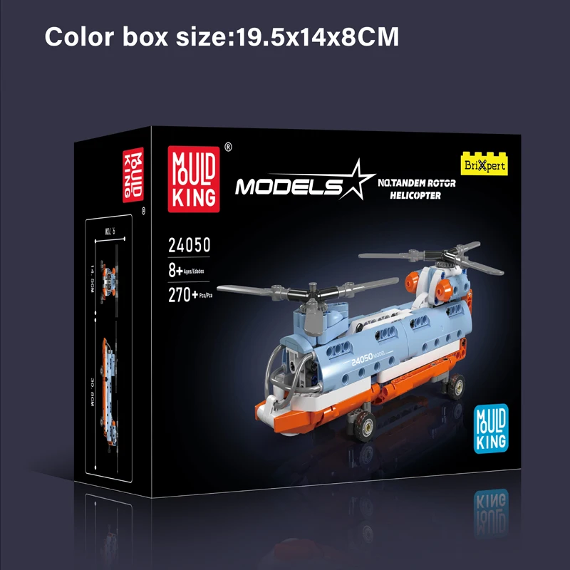 MOLD KING 24050 270 pz Creativo Serie di Aerei Modello Building Block set MOC Tecnico Giocattoli FAI DA TE per I Regali Di Natale