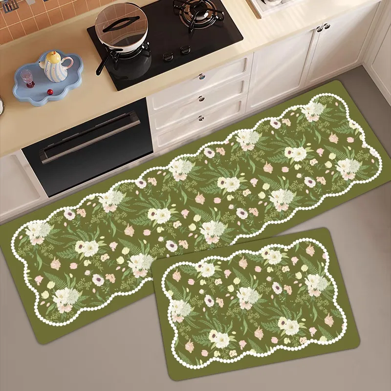 

Carpet for Kitchen Floor Mat Absorbent Non-slip Foot Mats Soft Diatom Mud Minimalist Home Decoration Long Rug Alfombra De Cocina
