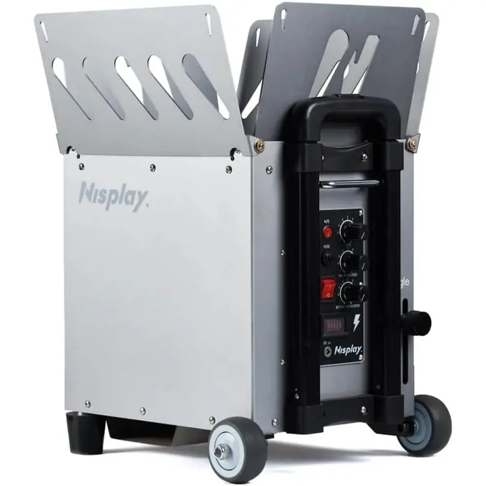 

Dual Motor Tennis Ball Machine - 80+ Balls, Up to 68 MPH, 4+ Hours Playtime with Lithium Battery