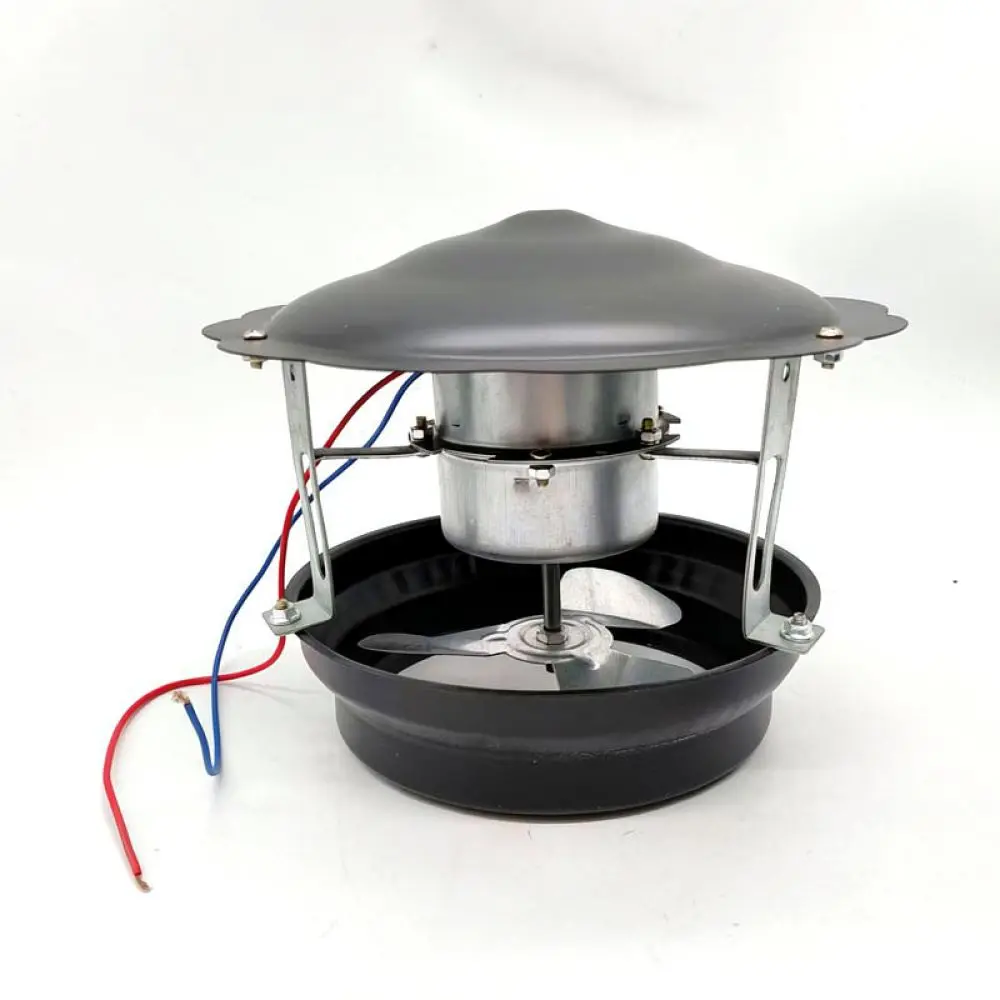 60W Iron Electric Blower Chimney Smoke Exhaust Fan Household Stove Ventilation Extractor Tool Portable Airflow Device
