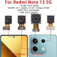 Front and Rear Back Camera For Xiaomi Redmi Note 13 5G Main Facing Camera Module Flex Cable Replacement Spare Parts