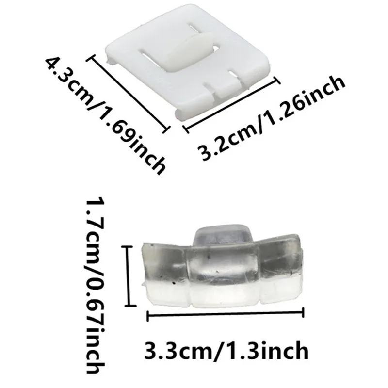 12Pcs/4Set Siut Seat Buckle Clip Runner Guide White Plastic Clips 435881203A C10 For VW GOLF 7 MK1 MK2 MK3 CORRADO SCIROCCO