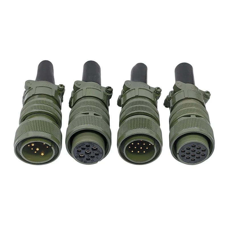 2PCS MIL-C Circular Connectors Plug & Socket 20-18 20-27 20-29 Spec Military Standard MS3106A