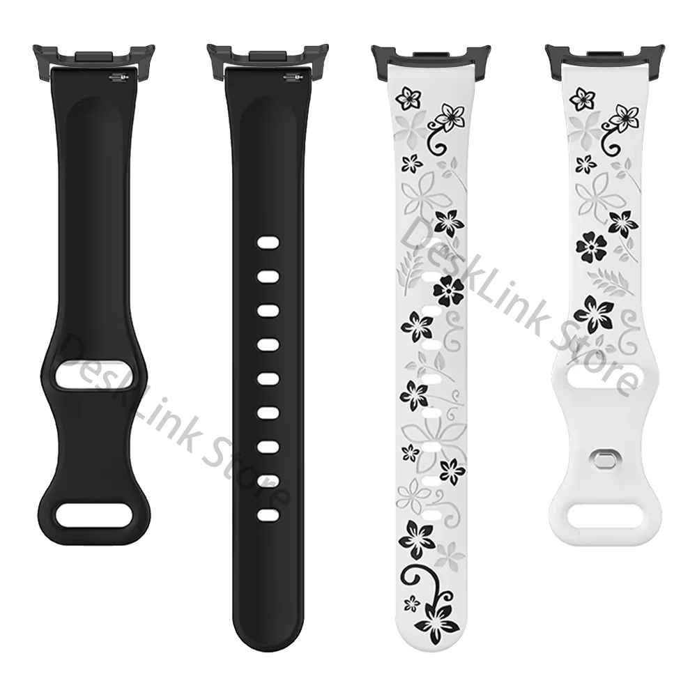 Samsung Galaxy Watch 8 40mm/44mm、8 Classic 46mm、Galaxy Watch Ultra 47mm対応 レディース シリコン彫刻ブレスレット/バンド