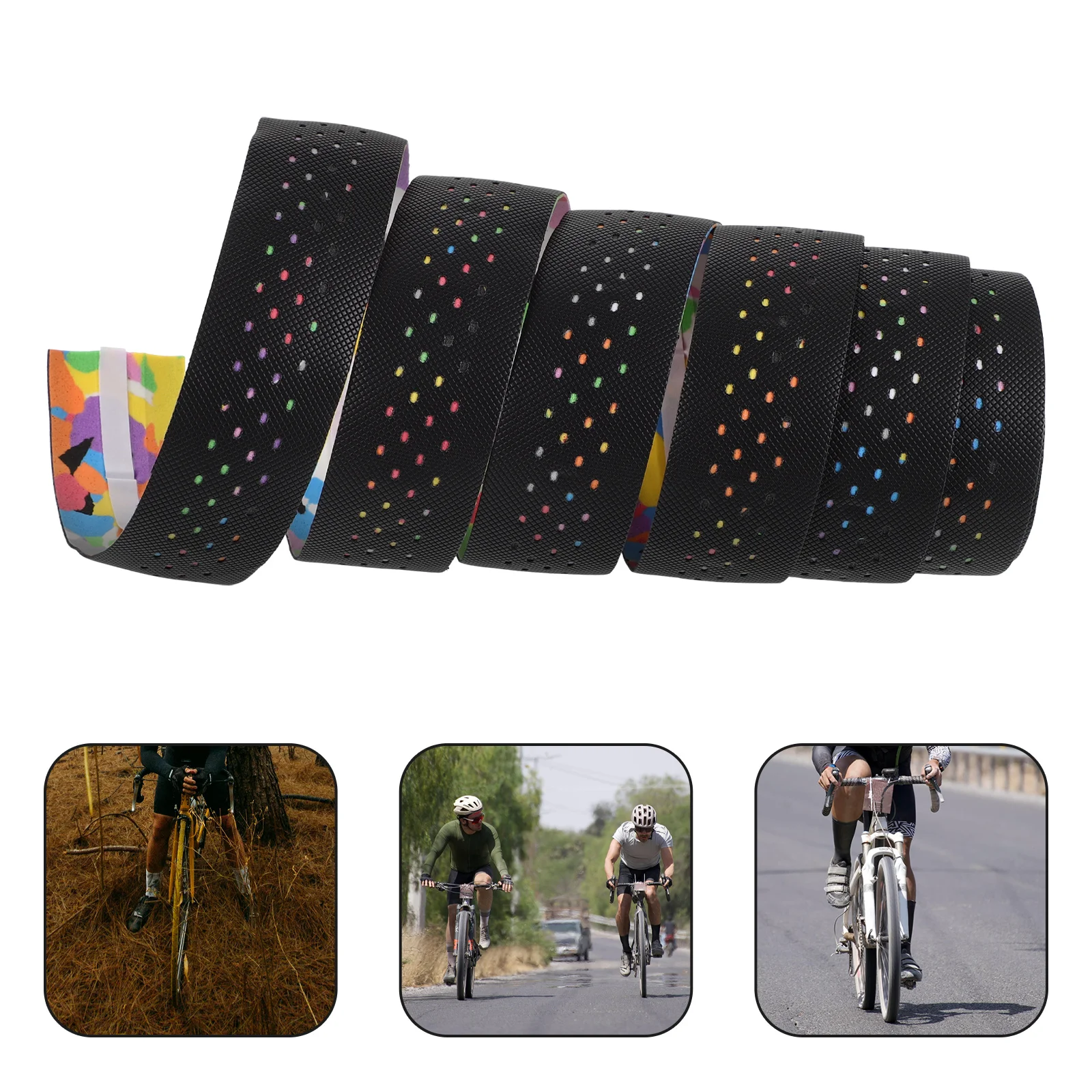 

1 Set Antislip Bicycle Handlebar Tape Sweat Absorption Grip Wrap For Road Mountain Bike Durable Comfortable Handlebar Wraps