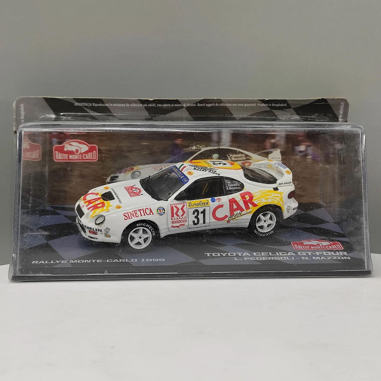 Diecast 1:43 Scale CELICA GT-FOUR 1999 #31 Alloy Car Model