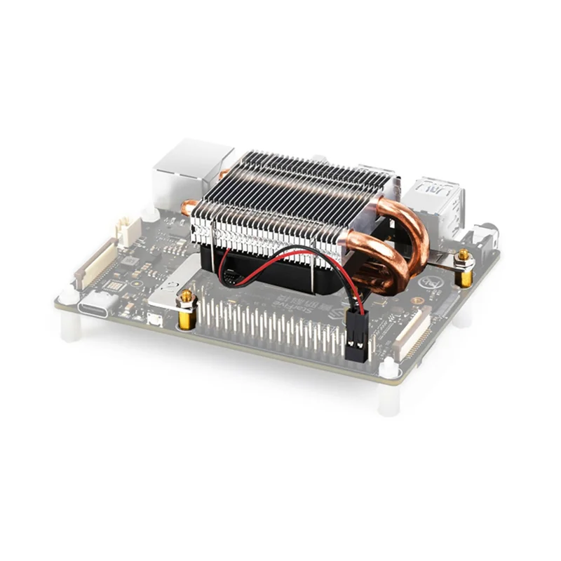 AD41-pour VisionFive2 CPU tour ventilateur de refroidissement en forme de U tuyau de cuivre CPU refroidissement