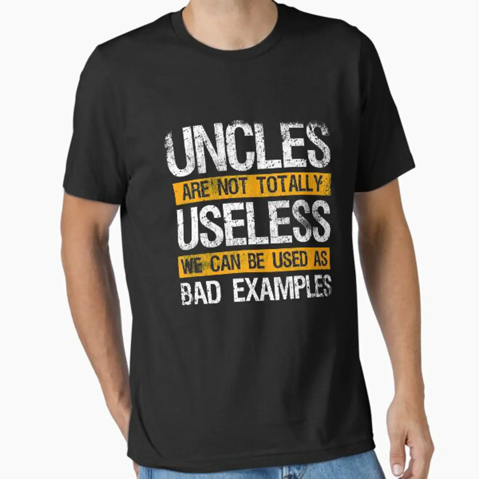 Uncles Aren't Totally Useless Bad Example Family Essential T Shirt vintage Washed Top For Everyday Wear designer clothes