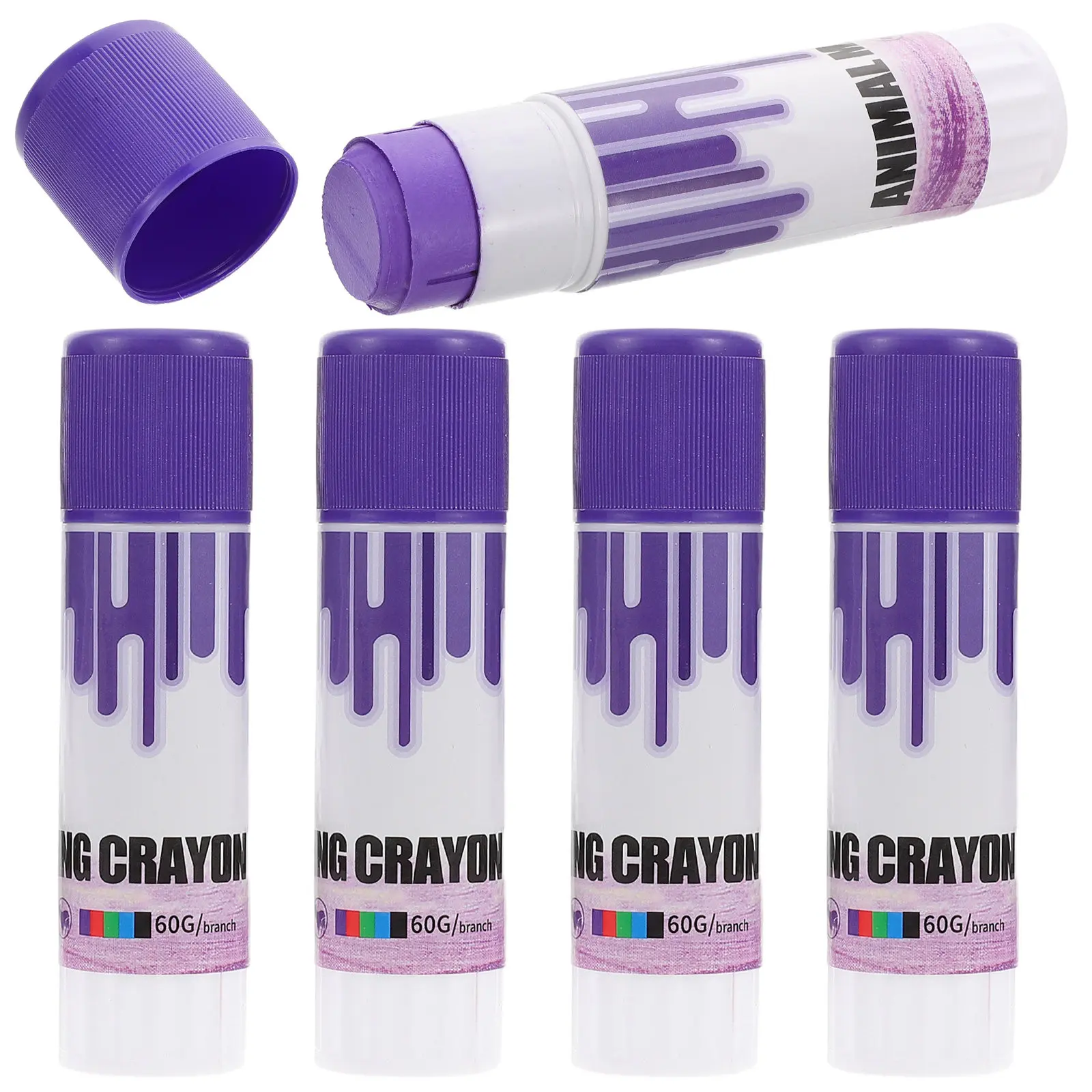 5pcs Animal Marking Crayons for Livestock Identification – Cow, Cattle, Pig, Sheep, Goat Farm Wax Marking Pens
