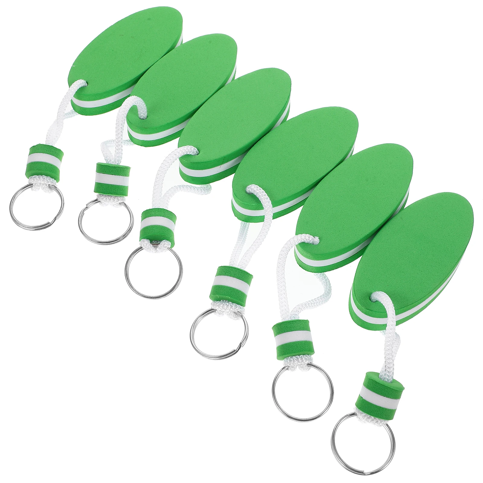 

6 Pcs Key Chain Keychain for Water Rafting Float Boating Keychains Floating Eva Rings Outdoor Activities