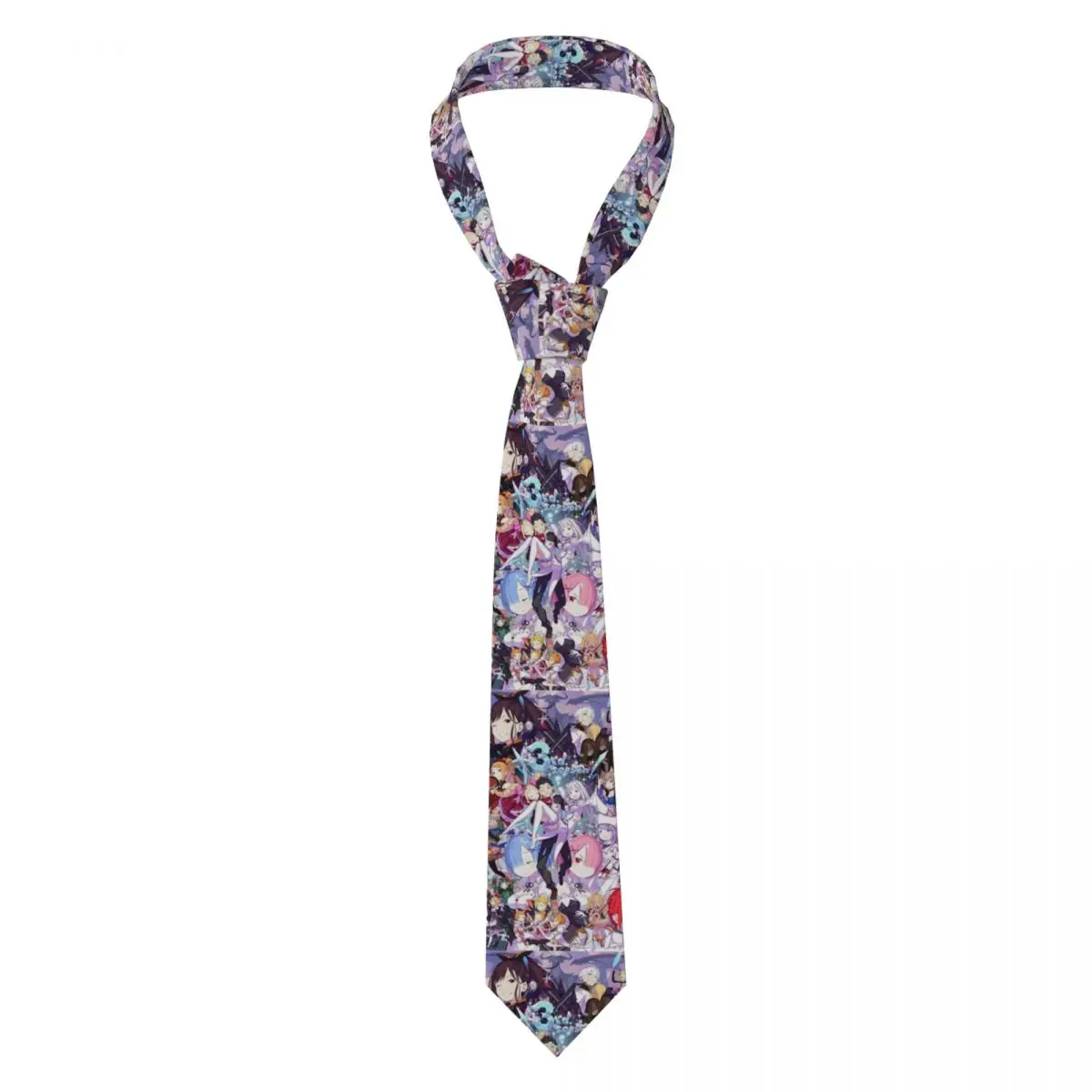 

Custom Fashion Re Zero-Remes Classic Animes Neck Ties Men Silk Movie Neckties for Party Cravat