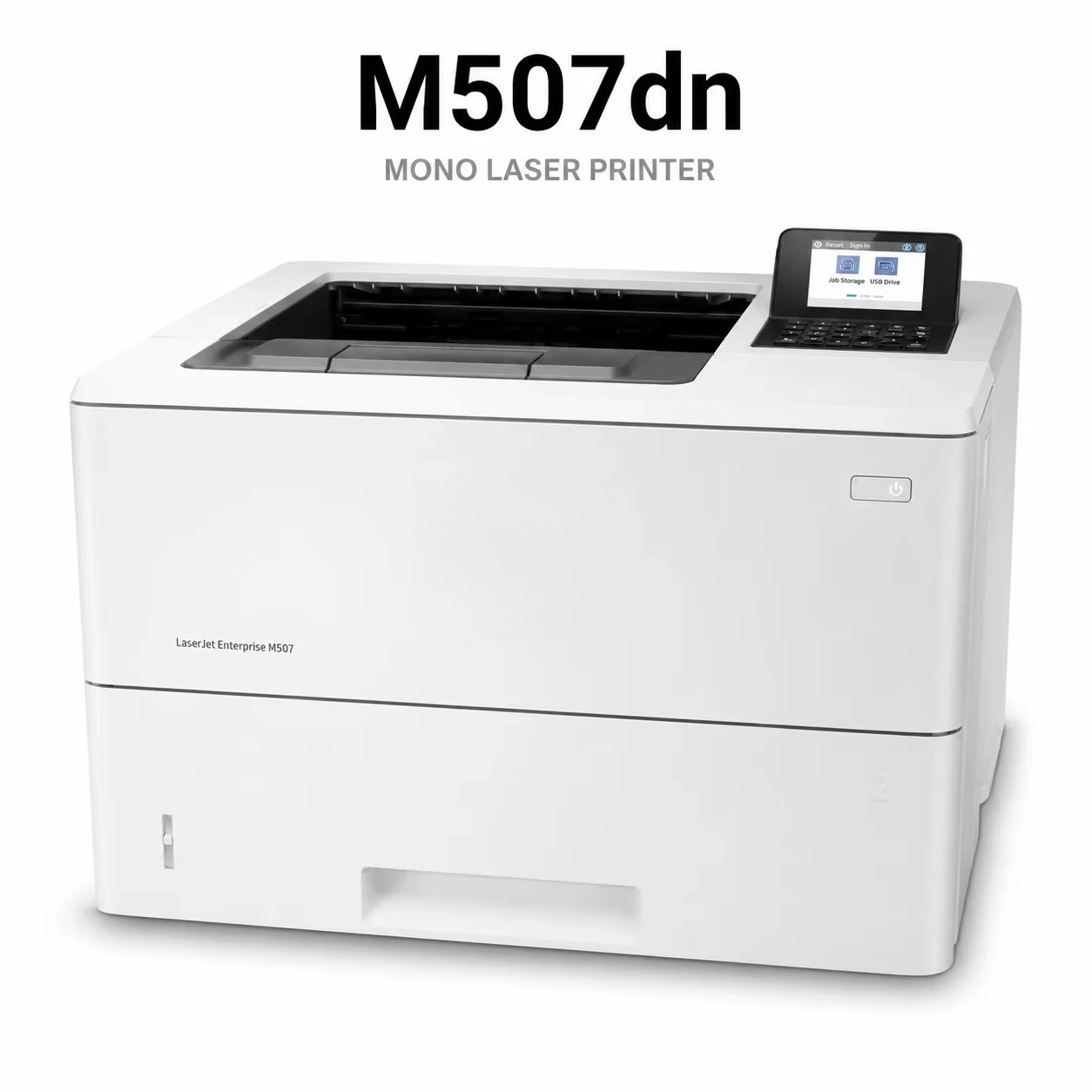 H P M507dn Monochrome Laser Printer 43 Ppm A4 1200x1200 DPI Auto Duplex Gigabit Ethernet 150000 Pages AirPrint Mopria