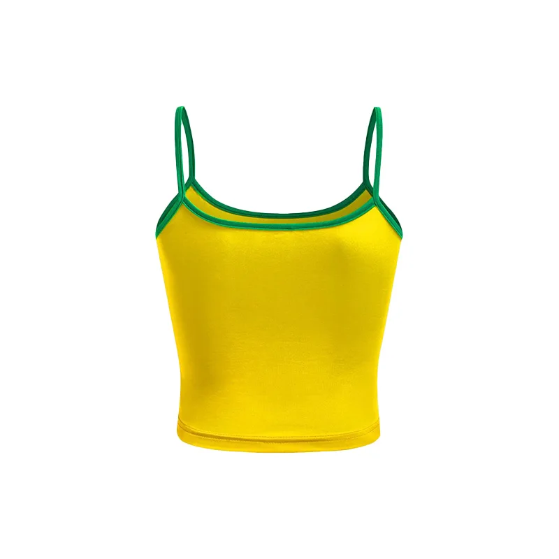 Y2K Clothes Women's Top Fashion High Street Tank Top Sexy Brazilian Letter Printing Slim Fit American Retro Personality  T-Shirt