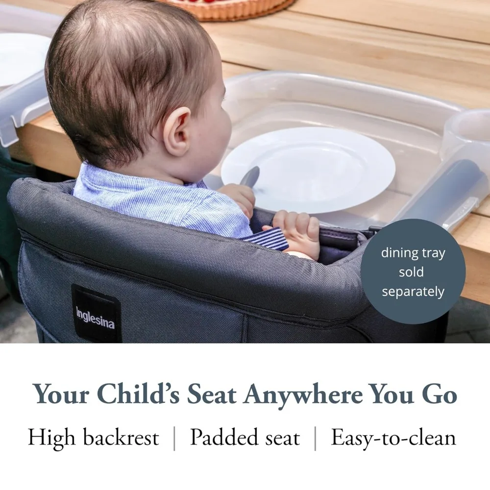 كرسي مرتفع للأطفال محمول للأطفال الصغار يصل إلى 37 رطلًا - تصميم قابل للطي يناسب الطاولات 0.8 بوصة - 3.5 بوصة - حقيبة سفر متضمنة #2