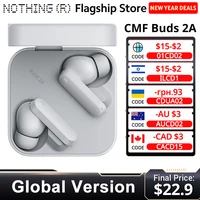 CMF Buds 2a Versión Global Bluetooth 5.4 Hasta 31H de reproducción Controlador de 12,4 mm 42 dB ANC 4HD Micrófonos IP54