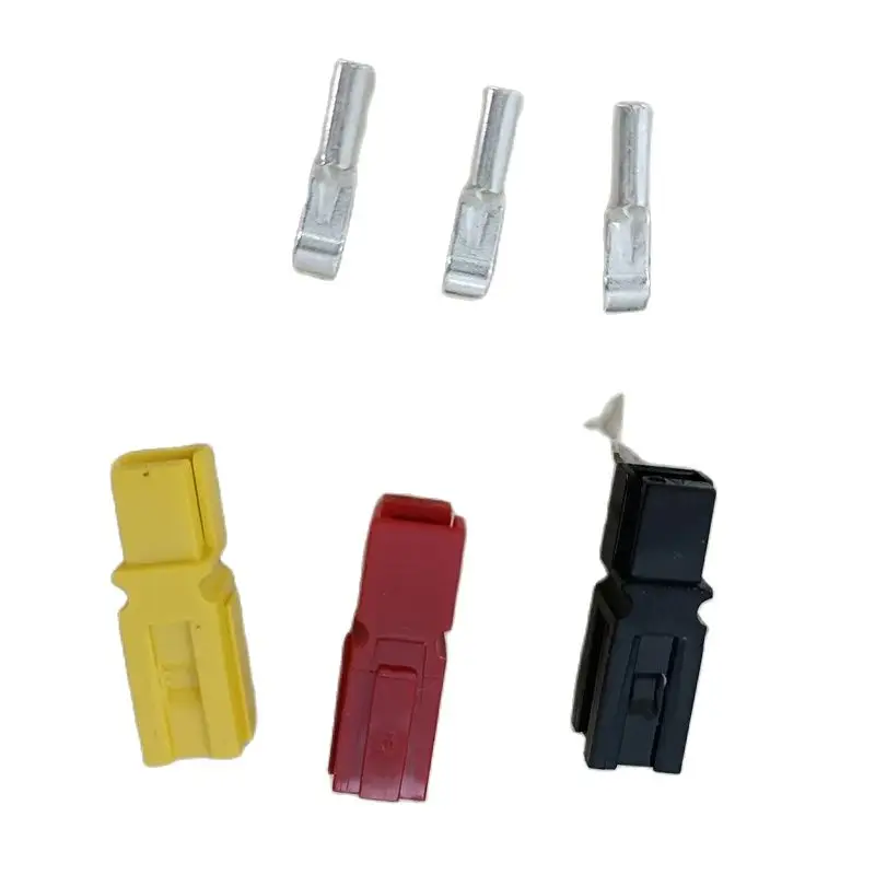 10Pcs PP30 30A 600V Power Connector Replace Anderson 30 Amp Plug Red 1330 Black 1330G4 Yellow 1330G11 with #12/16 Contacts