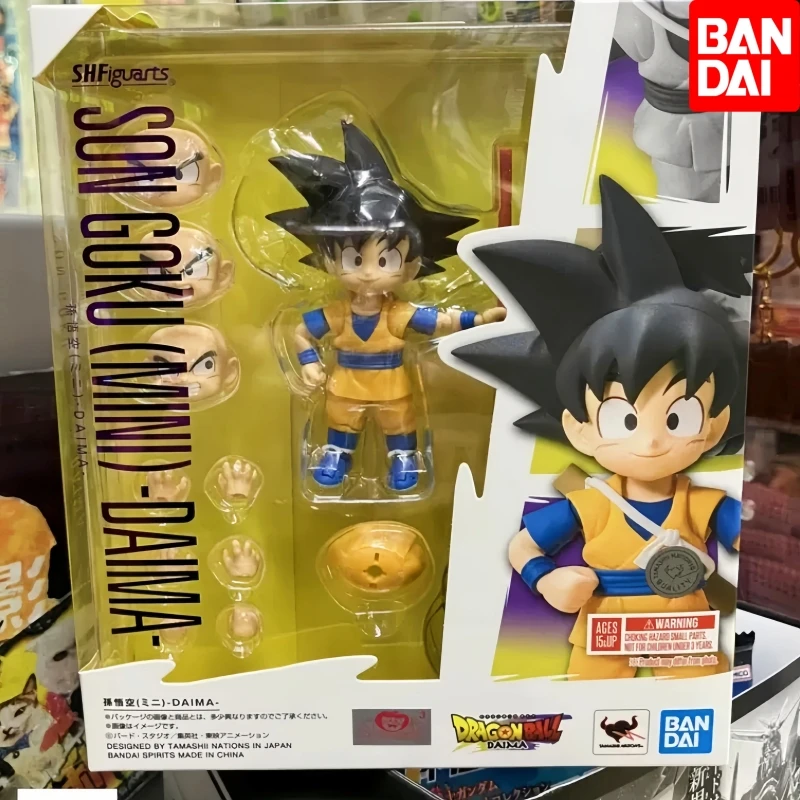 Bandai S.H.Figuarts Dragon Ball Daima Son Goku Mini 1/12 Action Doll Collectible Anime Figure Model Toy Birthday Gifts