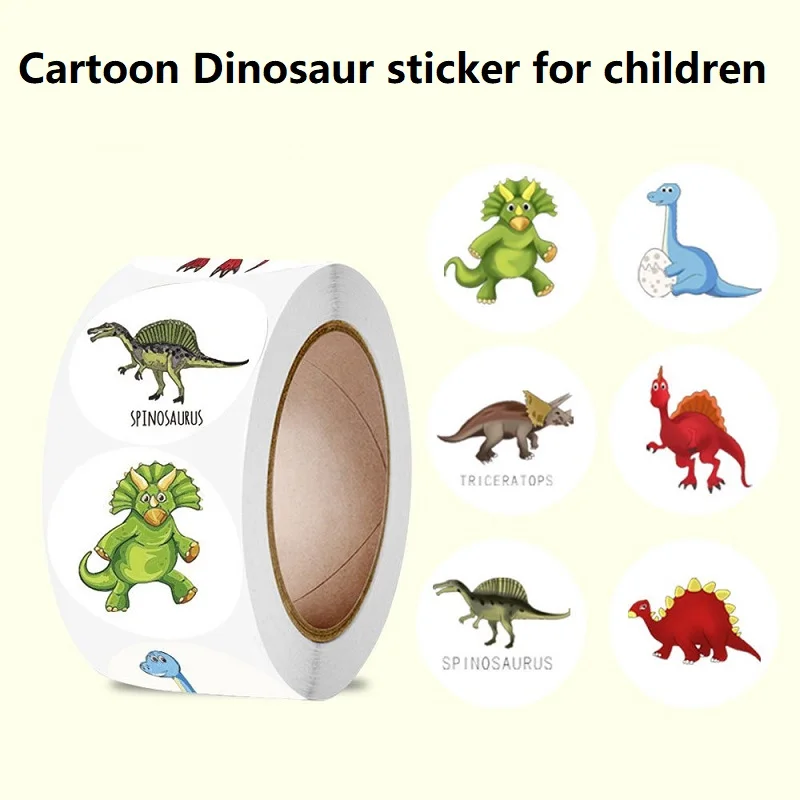 NEW 100-500PCS Cartoon Stickers Photocard Decor Animal Packaging Stickers for Children Pack Rolling Stickers Roll Kids TZ304