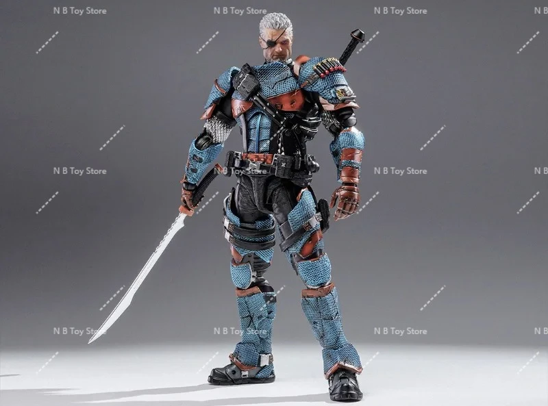 LPZZ ROUNO CUEURE DC002 1/12 Deathstroke Arkham Knight Modulo Finito Mobile Batman Modello Da Collezione Action Anime Figure Toy