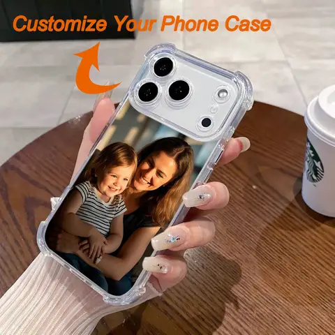 DIY Customised Photo Shockproof Case For iPhone 17 16 16e 15 14 13 12 11 Pro Max Mini SE 2020 2022 XS XR 6 7 8 Plus Air Cover